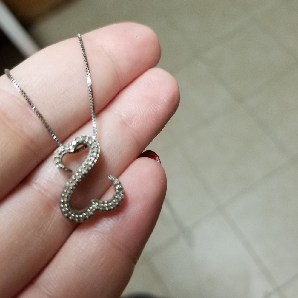 Open heart necklace